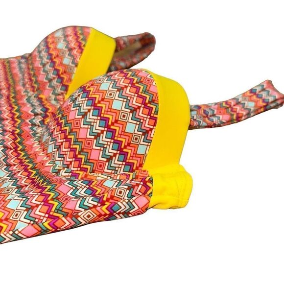 Arena sz Large tankini swim suit top with underwire and bright colorful pattern - Picture 2 of 7